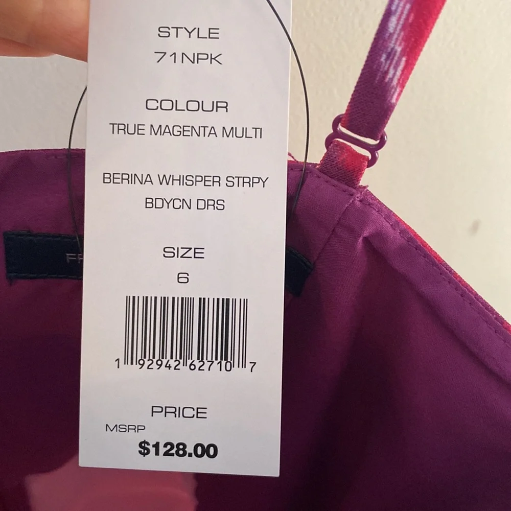 NWT French Connection Tropical Print Fit & Flare Mini Dress - Picture 4 of 5